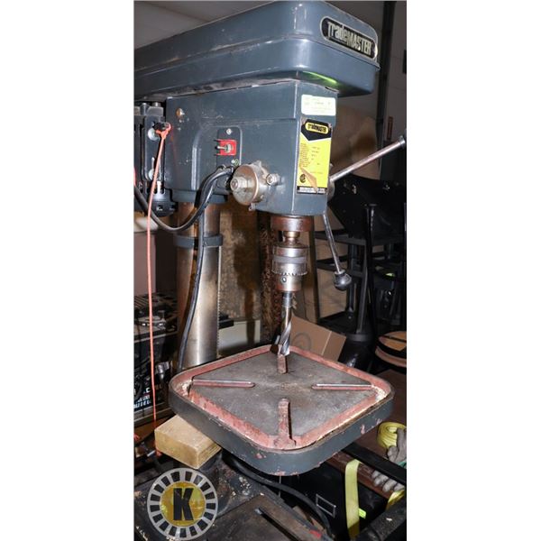 TRADE MASTER DRILL PRESS ON ROLLING  CART / STAND