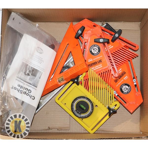 BOX OF ASSORTED CARPENTRY TOOLS