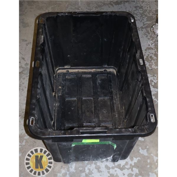 LARGE  HEAVY-DUTY TOTE- BLACK