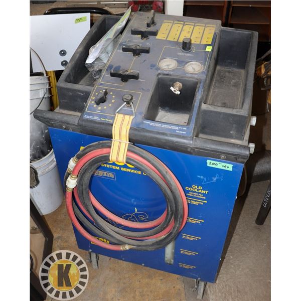 COOLANT FLUSH MACHINE WITH HOSES