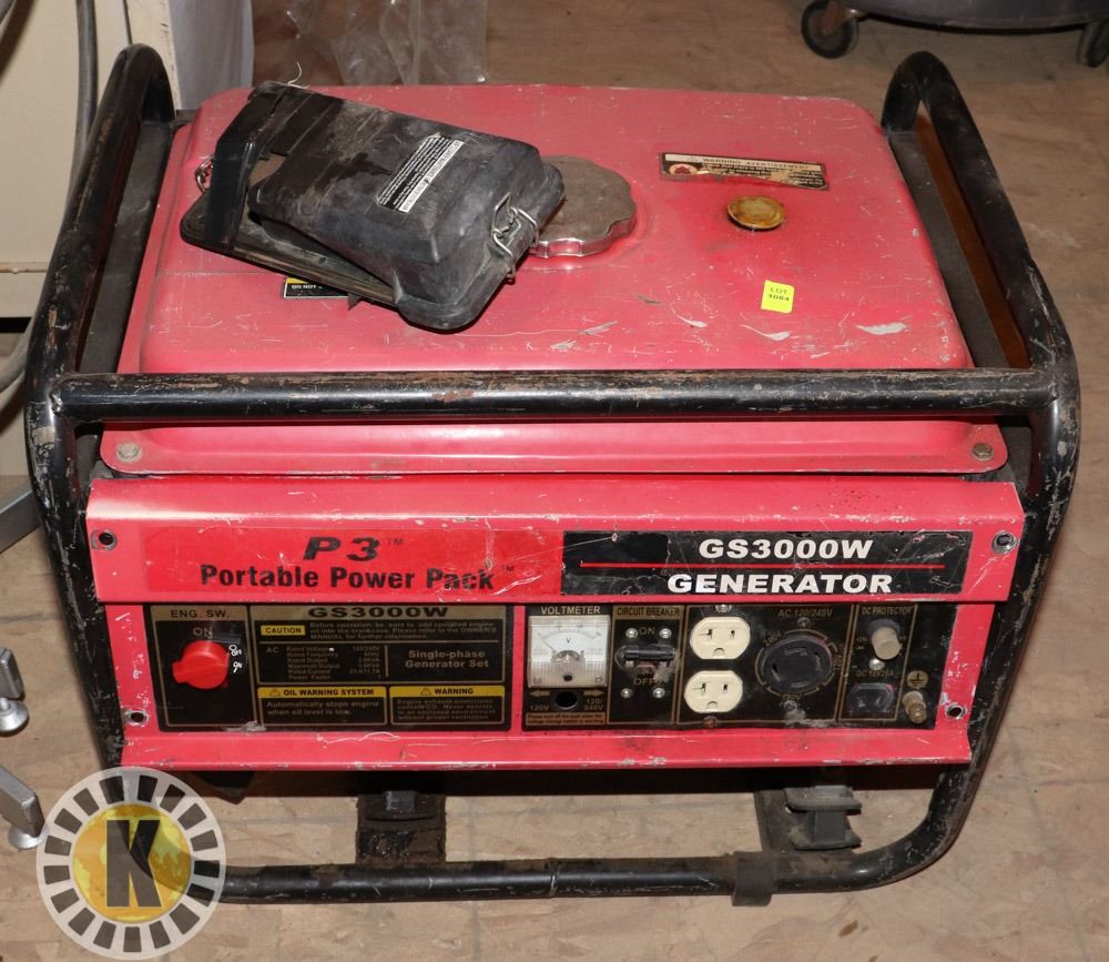 P3 PORTABLE POWER GENERATOR (GS3000W)