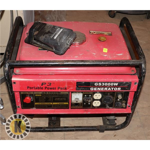 P3 PORTABLE POWER GENERATOR (GS3000W)