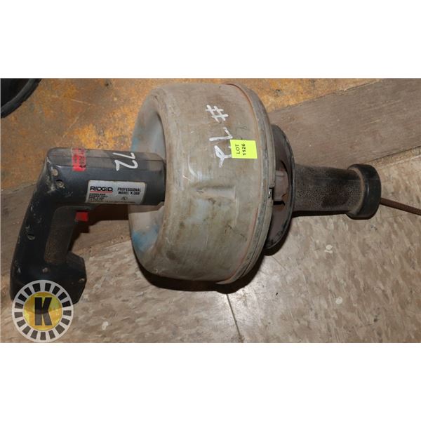 RIDGID CORDLESS DRAIN AUGER (NO CHARGER)