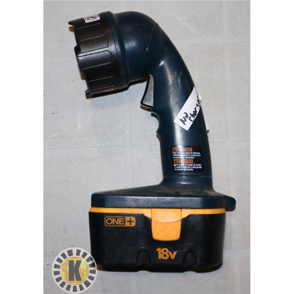 RYOBI 18V FLASHLIGHT /W BATTERY