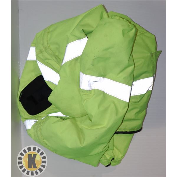 INSULATED SAFETY COAT HI-VIS XL