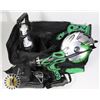 Image 1 : HITACHI CORDLESS TOOL SET IN BAG WITH CHARGER