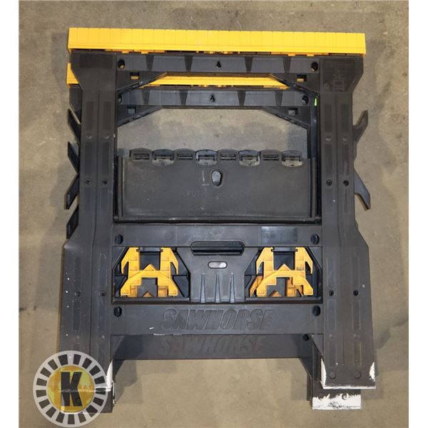 PAIR OF PLASTIC SAWHORSES