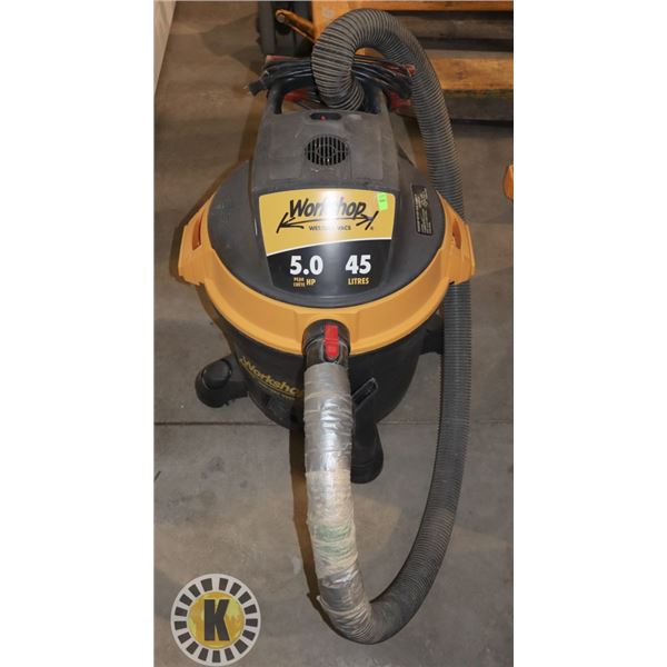 WORKSHOP 5HP, 45L WET/ DRY VAC