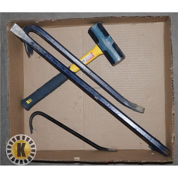 FLAT OF DEMOLITION TOOLS