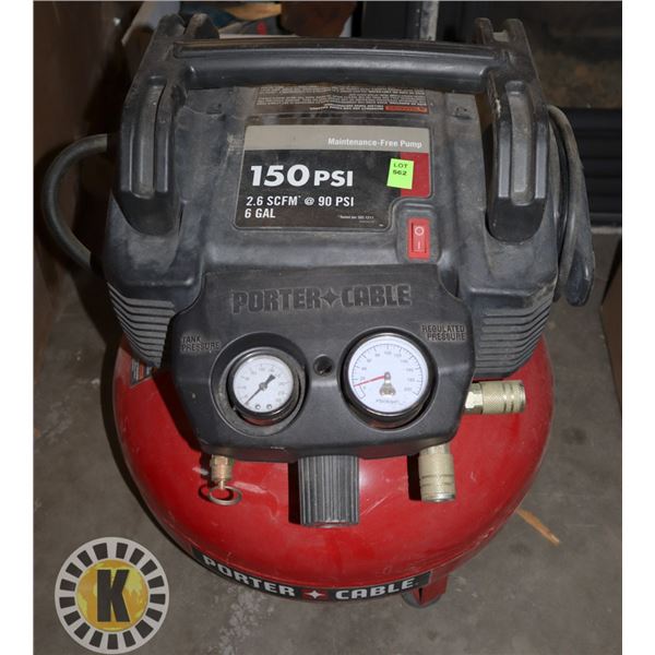 PORTER CABLE 150PSI (6 GAL) COMPRESSOR