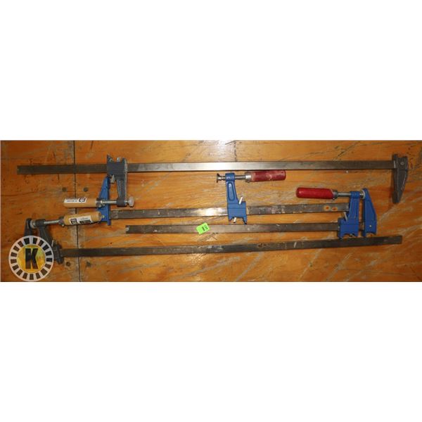 LOT OF 4 ASSORTED CLAMPS