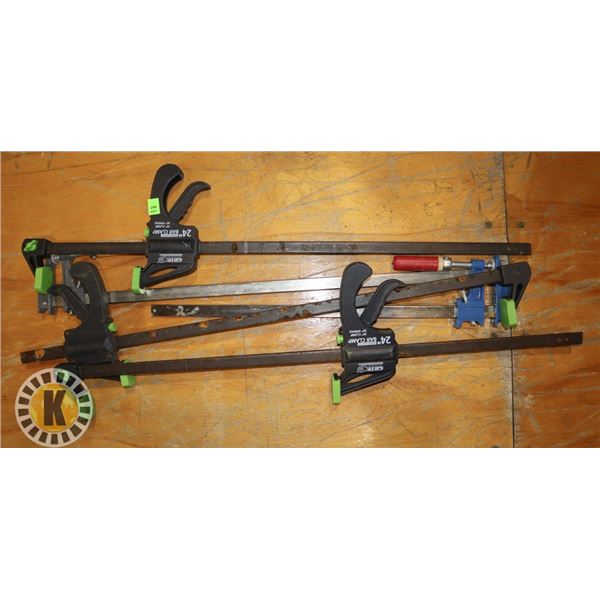 BUNDLE OF ASSORTED CLAMPS/ SPREADERS