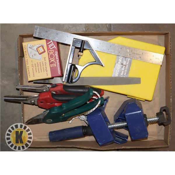 FLAT OF ASSORTED TOOLS INCLUDING HEX KEY SET