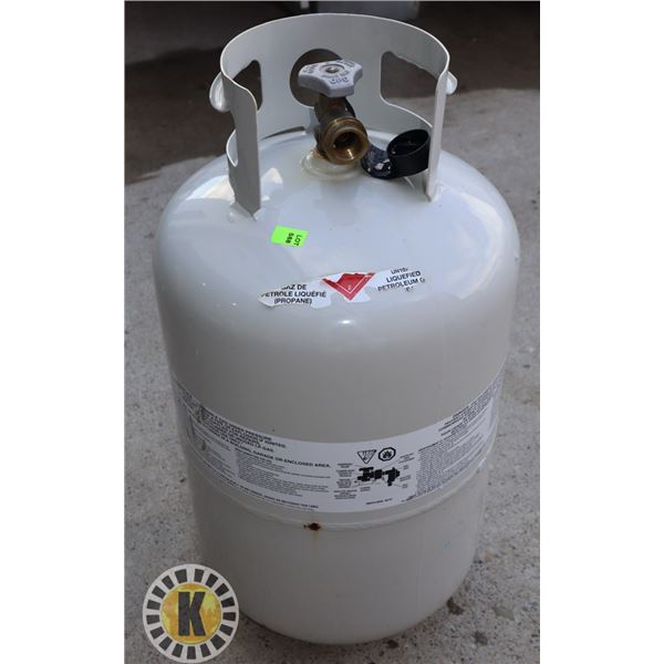 NEAR EMPTY PROPANE TANK