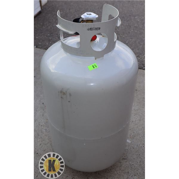 NEAR EMPTY PROPANE TANK