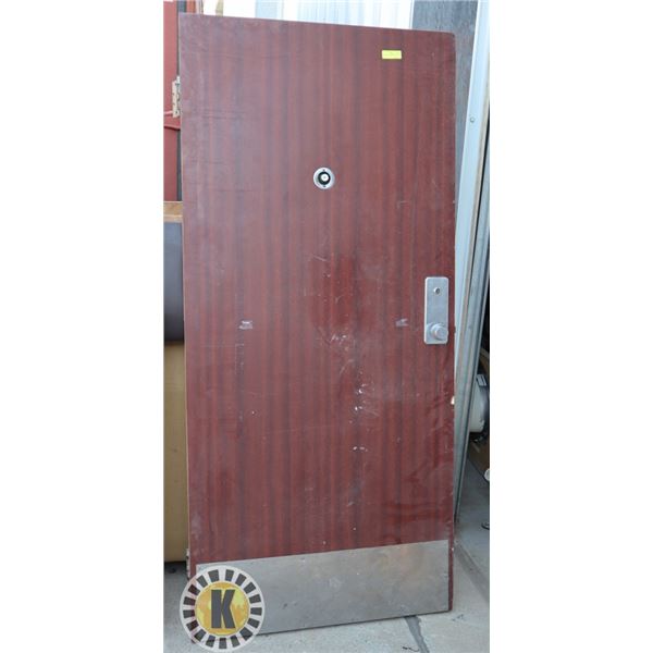 COMMERCIAL SECURITY DOOR WITH EYE VIEWER,