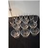 Image 1 : CRYSTAL GLASSES & BOWLS; SIGNED (14 PCS) (SULLIVAN ESTATE)