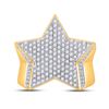 Image 2 : Round Diamond Star Statement Ring 1-1/2 Cttw 10KT Yellow Gold