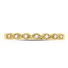 Image 2 : Round Diamond Classic Stackable Band Ring 1/20 Cttw 14KT Yellow Gold