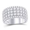 Image 1 : Round Diamond Band Ring 2 Cttw 10KT White Gold