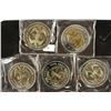 Image 2 : 5 ASSORTED GOLD ENHANCED DOUBLE EAGLES