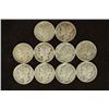 Image 1 : 10 ASSORTED 1940'S MERCURY DIMES