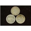 Image 1 : 1966, 67 & 68 CANADA SILVER 25 CENTS