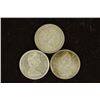 Image 2 : 1966, 67 & 68 CANADA SILVER 25 CENTS