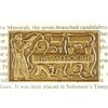 Image 2 : 1 1/4'' X 2 1/4'' BRONZE MEDAL ISRAEL ''MENORAH''