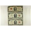 Image 1 : 1928-D & 2-1953-A $2 US RED SEAL NOTES