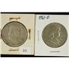 Image 1 : 1952 & 1961-D FRANKLIN HALF DOLLARS