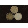 Image 1 : 1906, 1907 & 1909 CANADA SILVER 10 CENTS