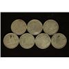 Image 1 : 7 ASSORTED 1943-1965 CANADA SILVER 10 CENTS