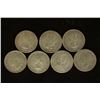 Image 2 : 7 ASSORTED 1943-1965 CANADA SILVER 10 CENTS