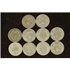Image 2 : 10 ASSORTED 1900'S BARBER DIMES