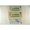 Image 2 : CANADA 2-1973 $1 AND 1986-$5 BILLS INK ON 1 BILL