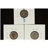 Image 2 : 1880, 1887 & 1889 SEATED LIBERTY DIMES