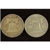 Image 2 : 1958-D & 1961-D FRANKLIN HALF DOLLARS