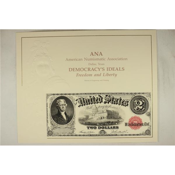 ANA DALLAS TEXAS SOUVENIR CARD FEATURING 1917