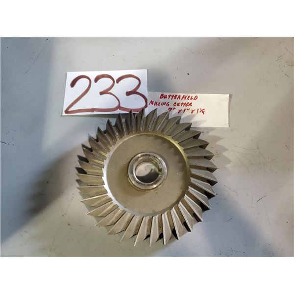 Butterfield Milling Cutter 7" x 1" x 1"1/4