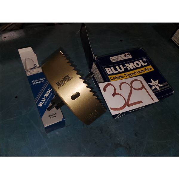 Blu-Mol Carbide Tipped Hole Saw 6" with Mandrel 1/4"