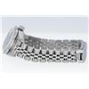 Image 4 : Rolex Ladies Stainless Blue Diamond Pyramid Diamond Datejust Wristwatch With Rol