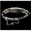 Image 2 : Art Deco 14KT White Gold Diamond Vintage Ladies Watch