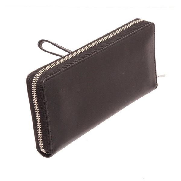 Michael Kors Black Leather Money Pieces Travel Continental Star Wallet