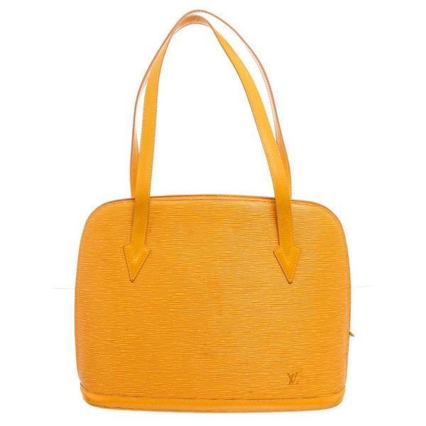 Louis Vuitton Yellow Epi Leather Lussac Shoulder Bag