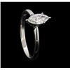 Image 4 : 0.53 ctw Diamond Wedding Ring - 14KT White Gold