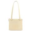 Image 1 : Chanel Vintage Beige Leather Logo Shoulder Bag