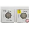 Image 1 : Newfoundland Twenty Cent - Strip of 2: 1870; 1872