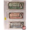 Image 1 : Canada Bills 1954 (3) : $1 Bill ; $2 Bill  ; $5 Bill (See Pics for Signatures/Serial Numbers)