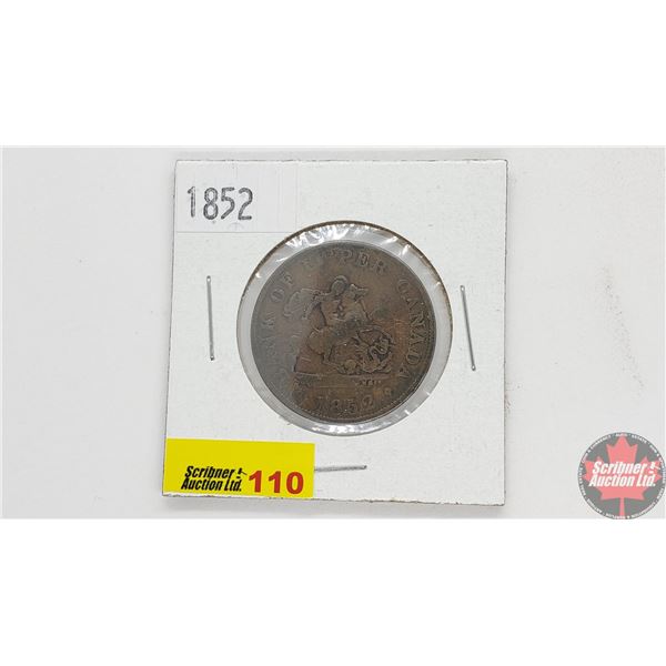 Bank of Upper Canada Half Penny 1852 Bank Token